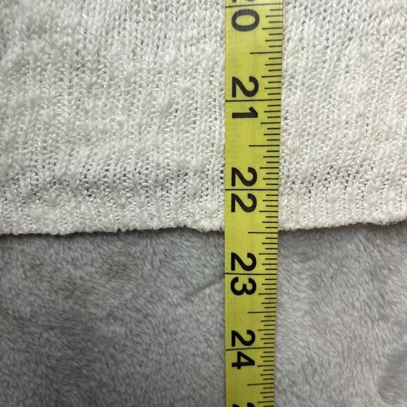 Talbots Linen Blend Sweater Vest Womens XS White Stripe V Neck Tennis Preppy - Picture 8 of 8